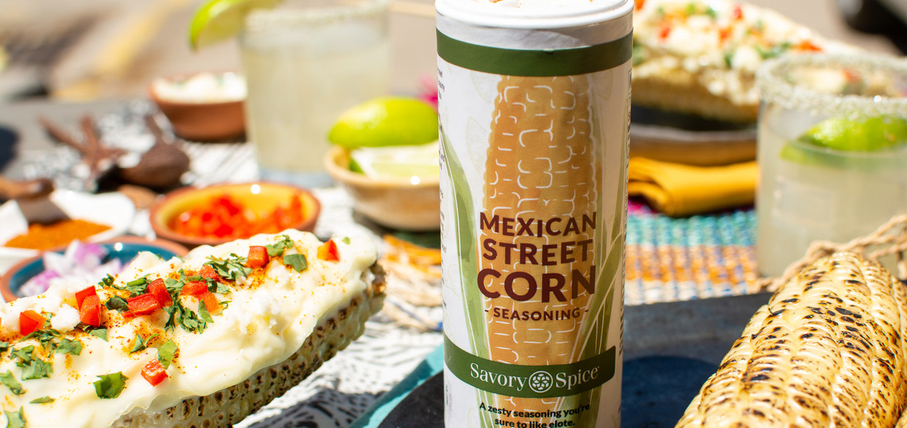 Mexican Street Corn Seasoning with corn