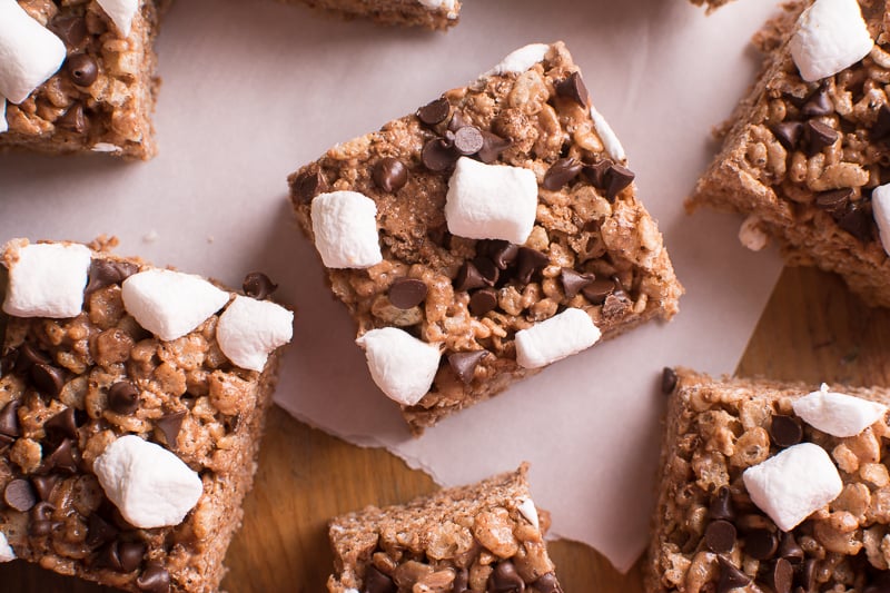 S'mores Crispy Rice Treats