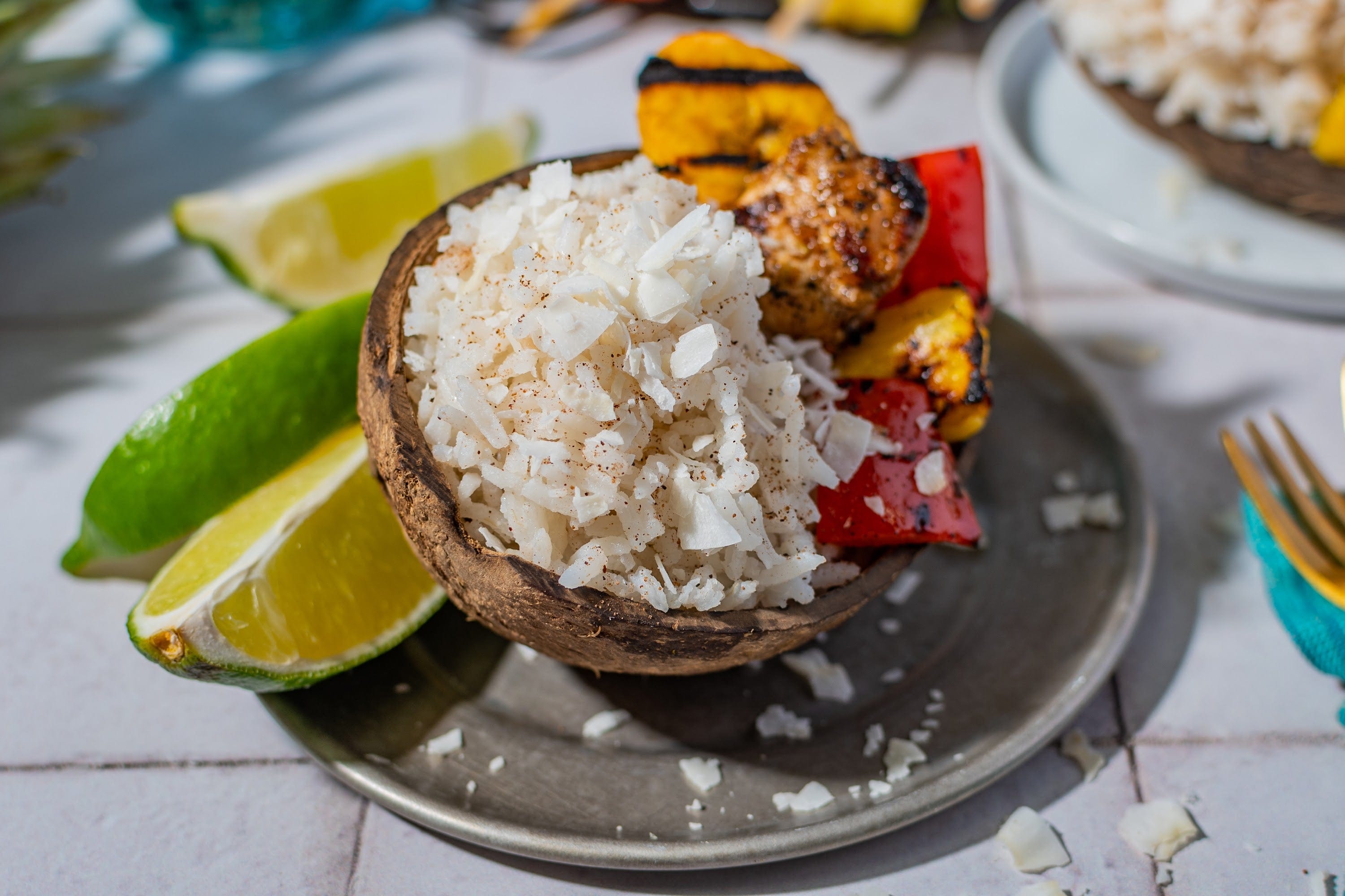 Caribbean Smothered Chicken With Coconut, Lime, and Chiles Recipe