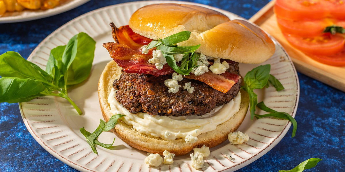 Shrimp Burgers with Bacon and Mozzarella - Taming of the Spoon