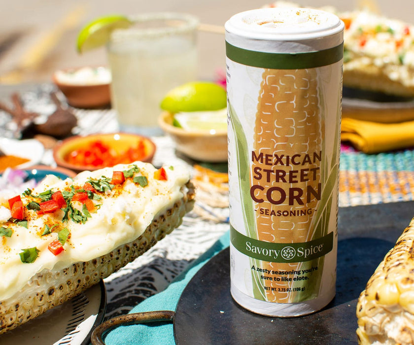 The Spice Lab Mexican Street Corn Seasoning – 5 oz Shaker Jar - All Natural  Elote Seasoning for Mexican Corn, Vegan Street Corn & Chili - Savory