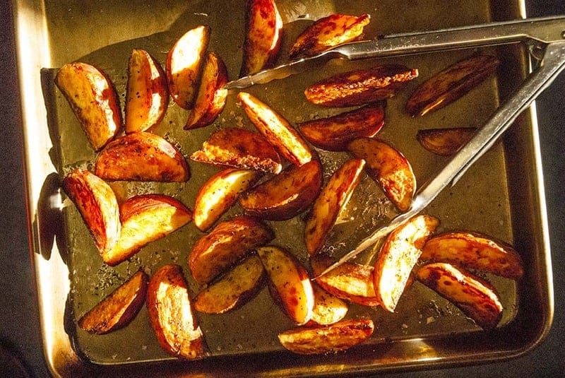 Crispy Roasted Red Potatoes (with yummy seasoning!) - Fit Foodie Finds